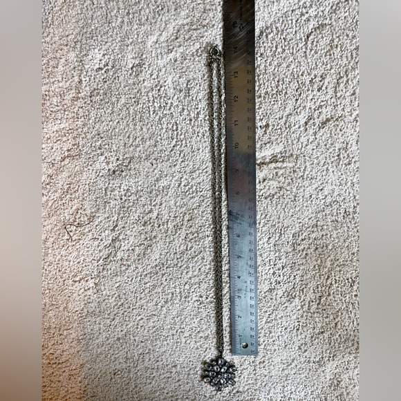 J. Crew Crystal Sunburst Long Pendant Necklace - Picture 4 of 4